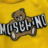 Moschino Maglia Girocollo Tinta Unita con Stampa per Neonato M8WOOJ GIALLO MOSCHINO 