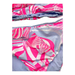 F**K Costume 2 Pezzi Fascia-Slip Tinta Unita con Fantasia per Bambina FJ230911 AZZURRO F**K 