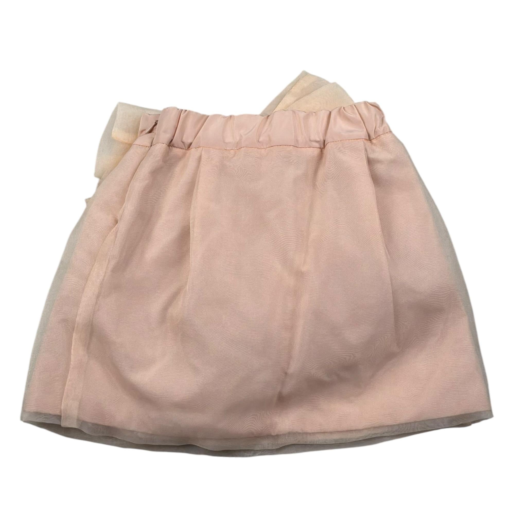 Miss Grant Gonna Tinta Unita con Cinturino per Bambina MG1255 PESCA MISS GRANT 