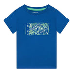 Guess T-Shirt Gircollo Tinta Unita con Stampa per Neonato I2GI06K8HM0 BLU GUESS 
