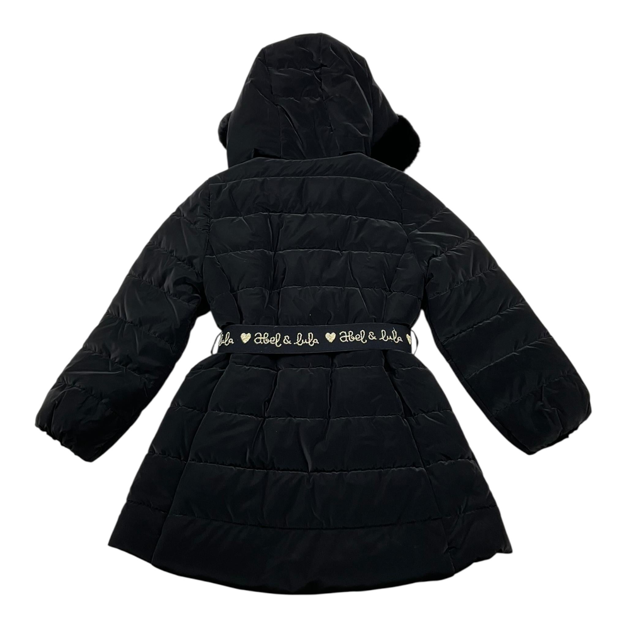 ABEL & LULA giubbino tinta unita con zip e cappuccio Nero per Bambina 5839XX NERO ABEL & LULA 