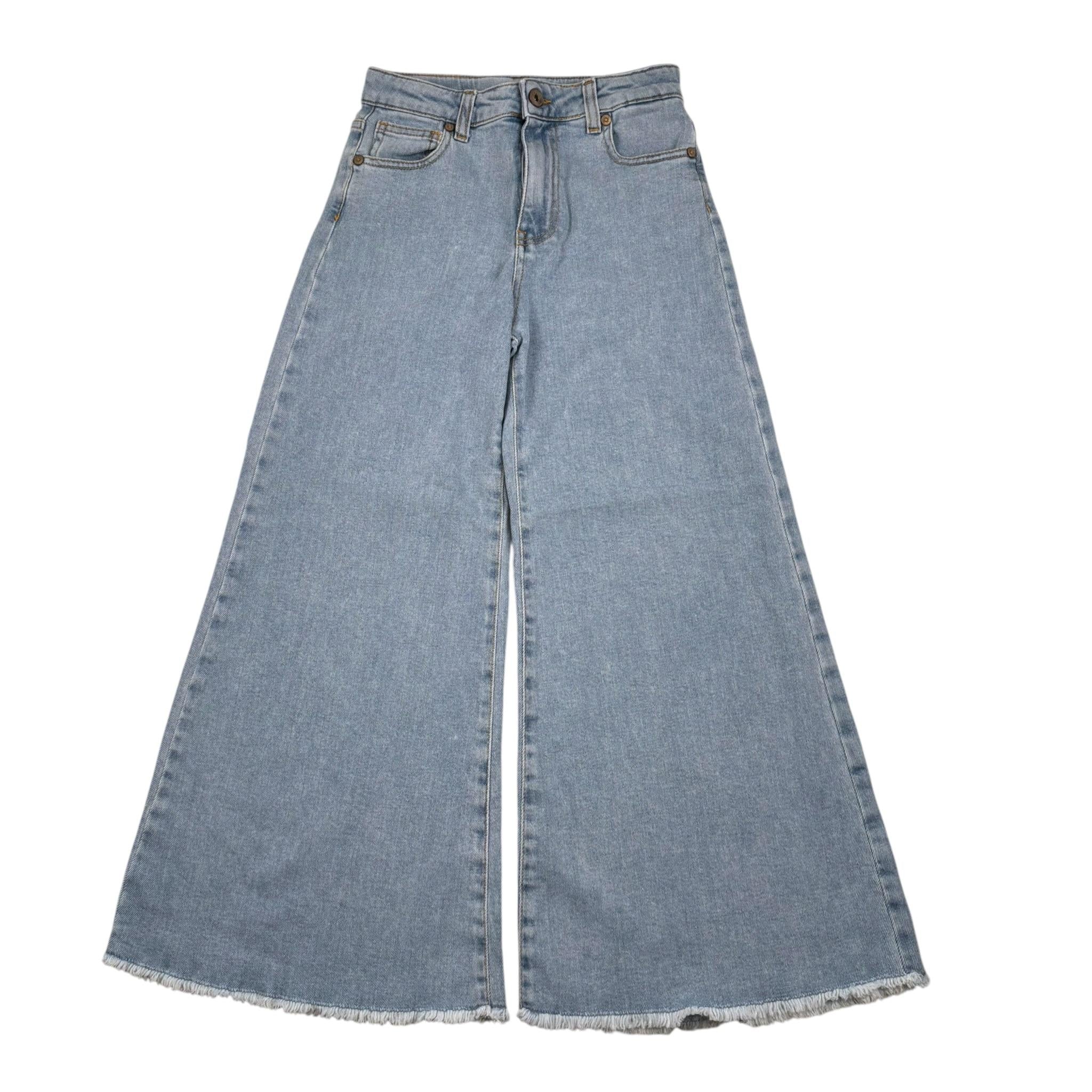 Dixie Jeans Tinta Unita Modello Palazzo per Bambina PH17010G74 AZZURRO DIXIE 