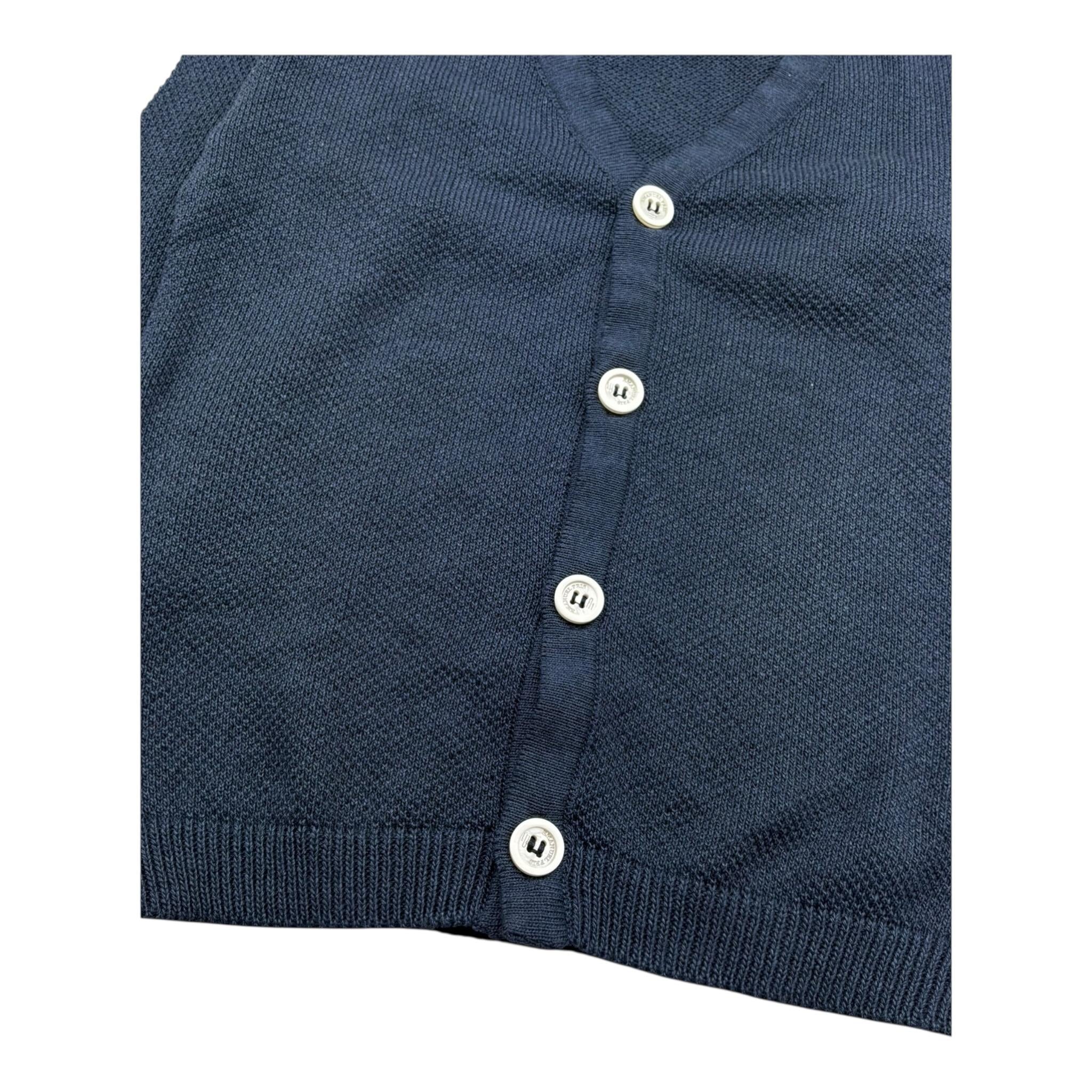 Emanuel Pris Cardigan Tinta Unita Scollo A V per Bambino ECA004R BLU EMANUEL PRIS 