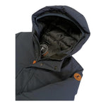 SAVE THE DUCK giubbino tinta unita con cappuccio Blu per Neonato J41447B BLU SAVE THE DUCK 