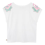 Billieblush Canotta Tinta Unita con Paillettes per Neonata U20994N BIANCO BillIEBLUSH 