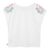 Billieblush Canotta Tinta Unita con Paillettes per Neonata U20994N BIANCO BillIEBLUSH 