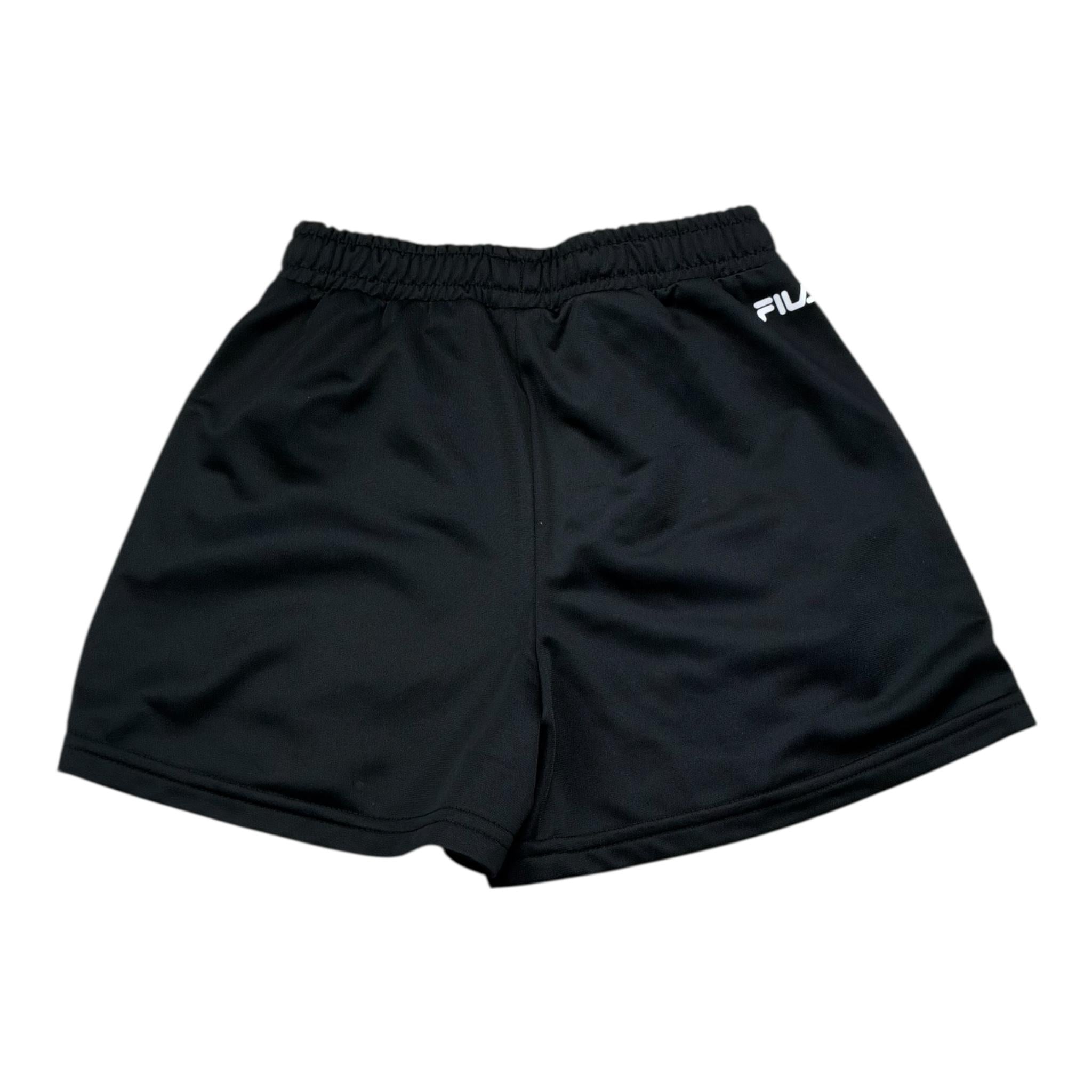 Fila Short Tinta Unita con Logo per Bambina FAT0637 NERO FILA 