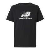 New Balance T-Shirt Girocollo Tinta Unita con Stampa Logo per Bambino LAKB0009 NERO NEW BALANCE 