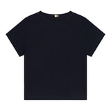 Boss T-Shirt Girocollo Tinta Unita Con Stampa Blu Per Neonato
