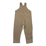 CALAMARO salopette tinta unita con logo Beige per Neonato 32466 BEIGE CALAMARO 