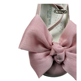 Andanines Ballerine Tinta Unita con Fiocco E Chiusura Fibia per Neonata 191918 ROSA ANDANINES 
