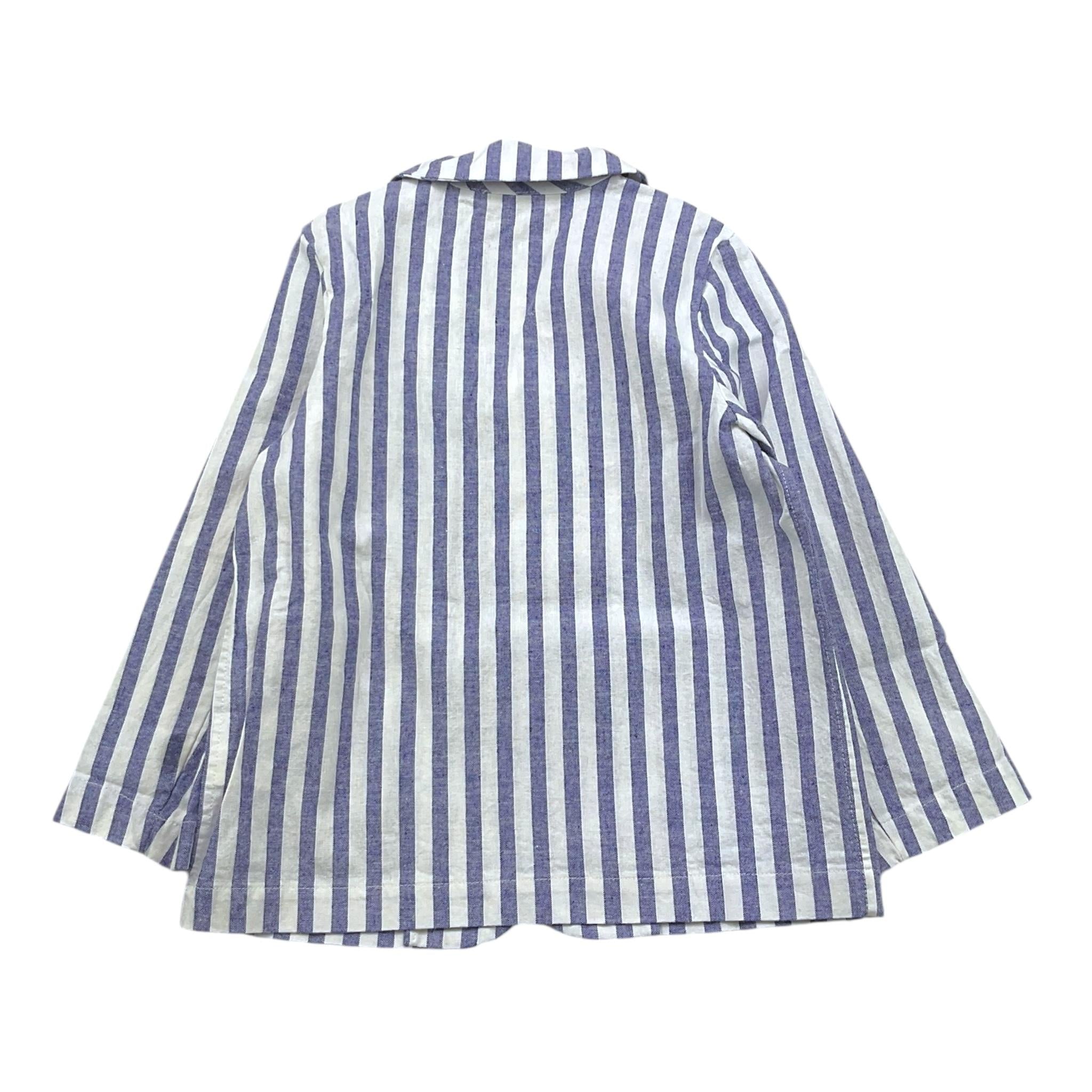 Babe & Tess Giacca Bicolore con Fantasia A Righe per Bambino 26518079 BIANCO/BLU BABE & TESS 