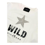 JOHN RICHMOND felpa chiusa girocollo tinta unita con stampa Bianco per Bambina RGA24013FEX BIANCO JOHN RICHMOND 