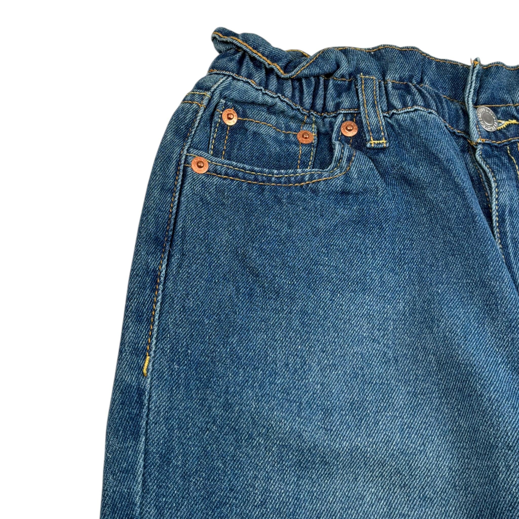 Levi'S Jeans tinta unita Cn Elstico In Vita Blu per Bambina 4EE361 BLU LEVI'S 