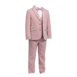 Antonio Notaro Completo 5 Pezzi Gilet-Giacca-Camicia-Papillions-Pantalone per Bambino BK7302 ROSA ANTONIO NOTARO 