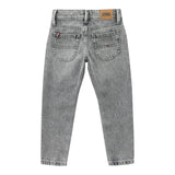Tommy Hilfiger Jeans Tinta Unita con Girovita Regolabile per Bambino KB0KB09331 GRIGIO TOMMY HILFIGER 