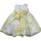 Le Bebe Abito Giromanica Tinta Unita Stampa Fantasia per Neonata LBG6367 BIANCO LE BEBE 