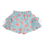 Daga Collection Completo Shorts-T-Shirt Tinta Unita con Applicazioni Fiocchi per Bambina M10071 BIANCO DAGA COLLECTION 