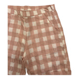 Lalalu' Short Bicolore con Fantasia A Quadri Bianco/Rosa per Bambina