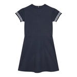 Tommy Hilfiger Abito Mezza Manica Tinta Unita con Stampa per Bambina KG0KG07784 BLU TOMMY HILFIGER 