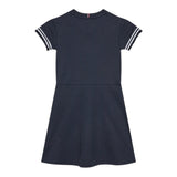 Tommy Hilfiger Abito Mezza Manica Tinta Unita con Stampa per Bambina KG0KG07784 BLU TOMMY HILFIGER 