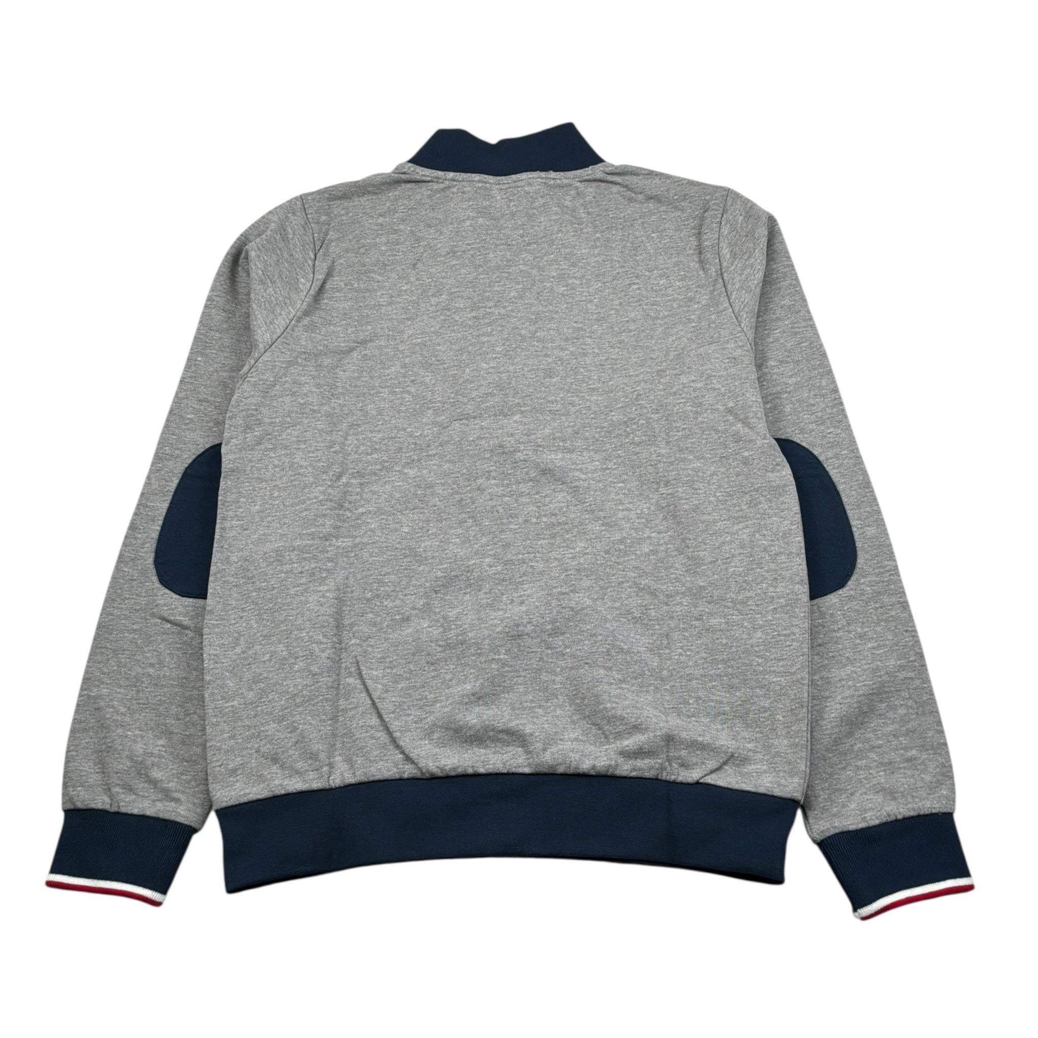U.S. Polo Assn Felpa con Zip tinta unita con Profili In Contrasto Grigio per Bambino 58752602 GRIGIO U.S. POLO ASSN 