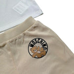 Moschino Completo 2 Pezzi T-Shirt-Bermuda Tinta Unita con Stampa per Neonato M6G00M BIANCO/BEIGE MOSCHINO 