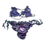 F**K Costume 2 Pezzi Triangolo-Mutandina  per Bambina FJ25G1H05TAX63 VIOLA F**K 