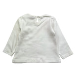 EMC shirt girocollo tinta unita con stampa Panna per Neonata BX2272 PANNA EMC 