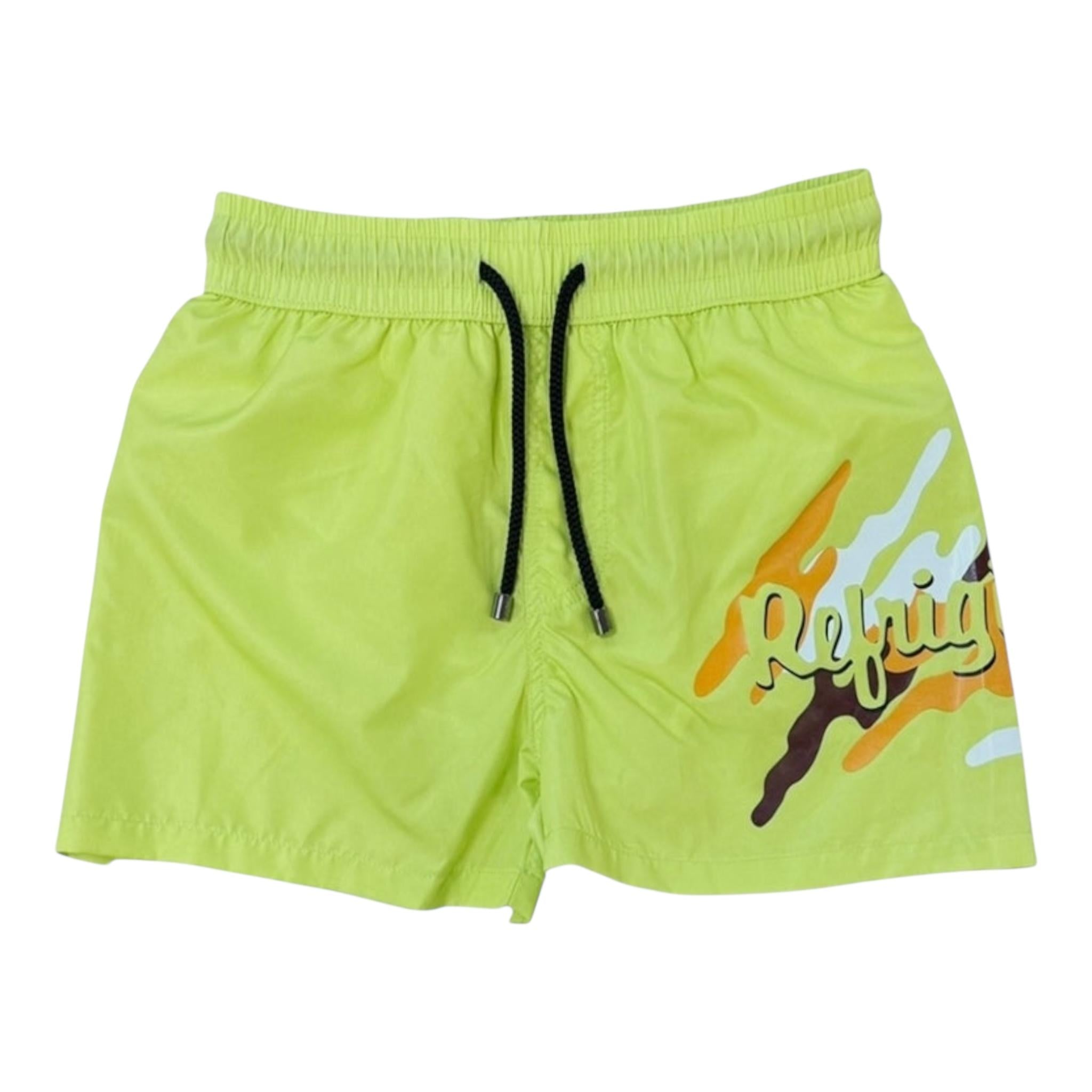 Refrigiwear Costume Tinta Unita con Logo per Bambino 180ERMJS25 VERDE REFRIGIWEAR 