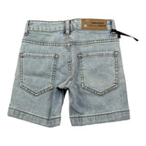 Daniele Alessandrini Bermuda In Denim Tinta Unita con Strappi per Bambino 1236SD00252X BLU DANIELE ALESSANDRINI 