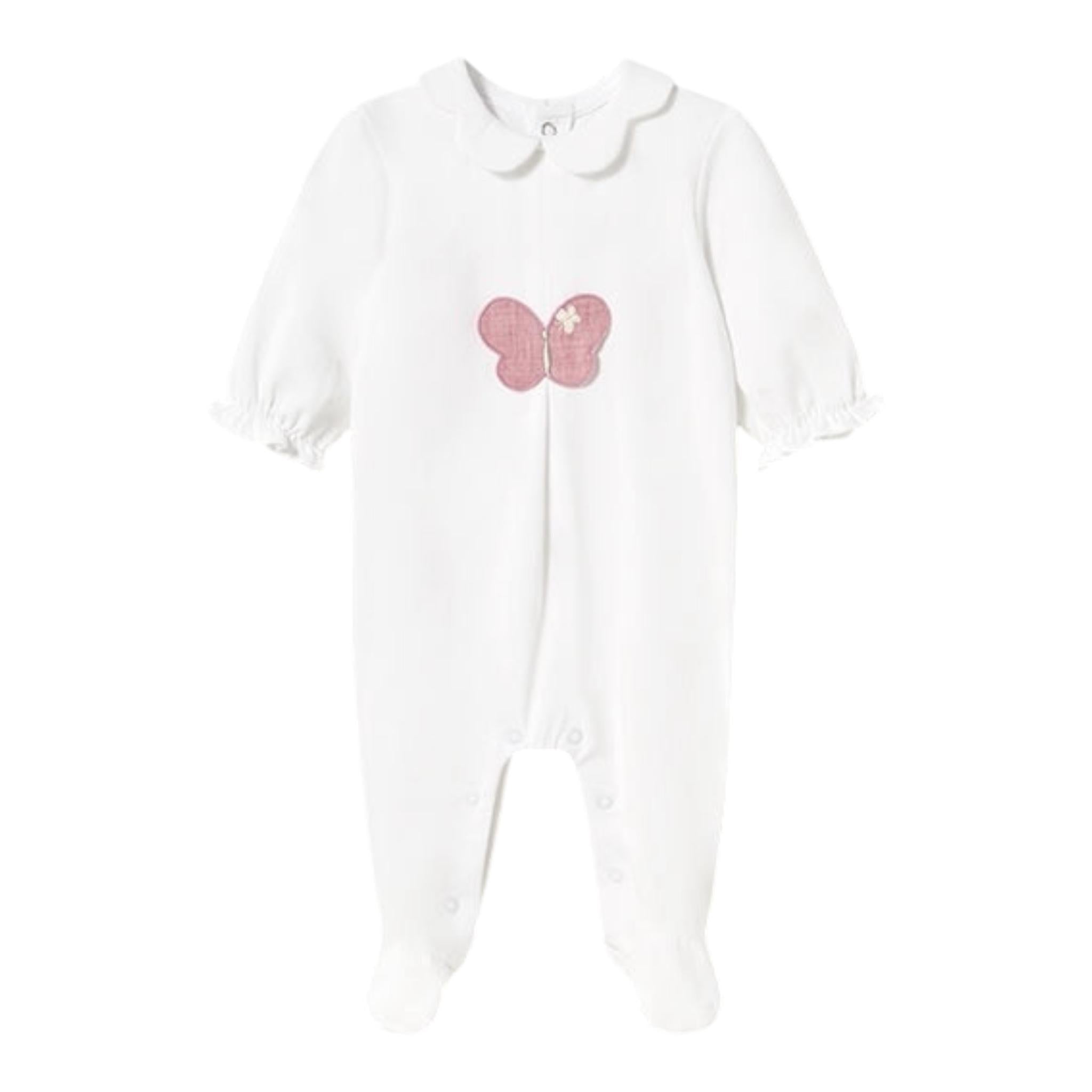 Mayoral Tutina Manica Lunga Tinta Unita con Applicazione per Neonata TUNM BIANCO MAYORAL 