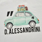Daniele Alessandrini T-Shirt Girocollo Tinta Unita con Stampa per Neonato 1296M00237XX BIANCO DANIELE ALESSANDRINI 