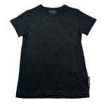 John Richmond T-Shirt Girocollo Tinta Unita con Logo per Bambino RGP26050TS NERO JOHN RICHMOND 