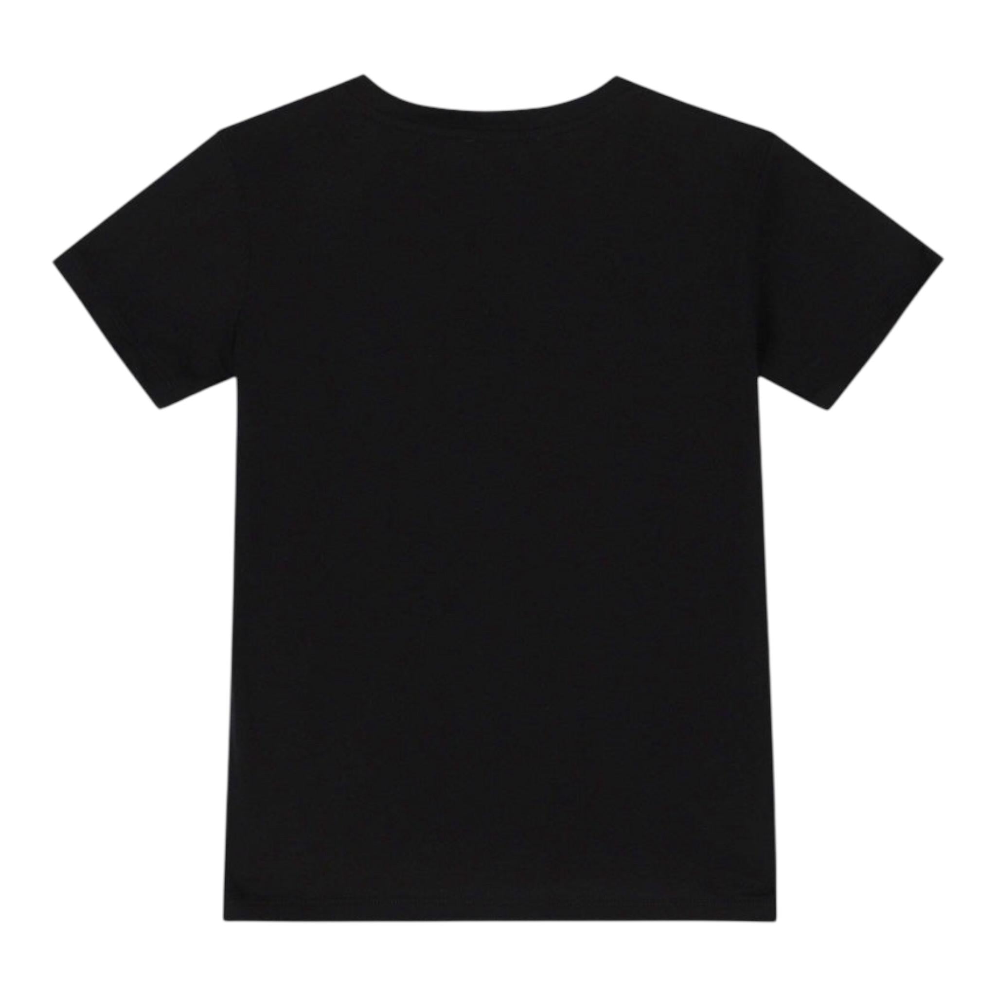 Emporio Armani T-Shirt Girocollo Tinta Unita con Stampa per Bambino 8N4N5 NERO EMPORIO ARMANI 
