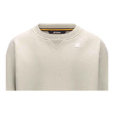 K-Way Maglia Tinta Unita Girocollo con Logo per Bambino K2148LW PANNA K-WAY 