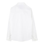 Boss Camicia Manica Lunga Tinta Unita con Logo per Bambino J52010X BIANCO BOSS 