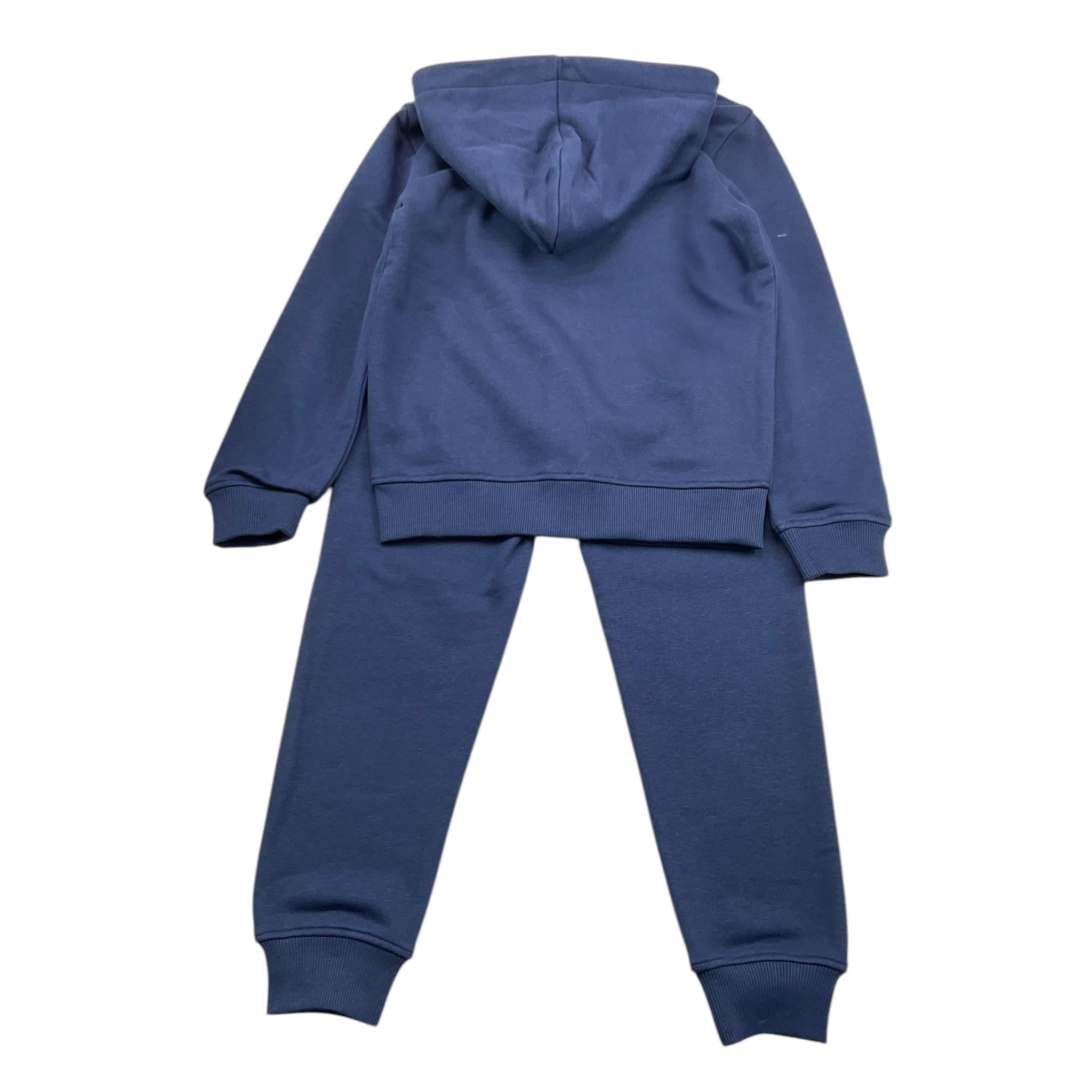 TRUSSARDI completo 2pz tinta unita con stampa Blu per Bambino TBA25001CF BLU TRUSSARDI 