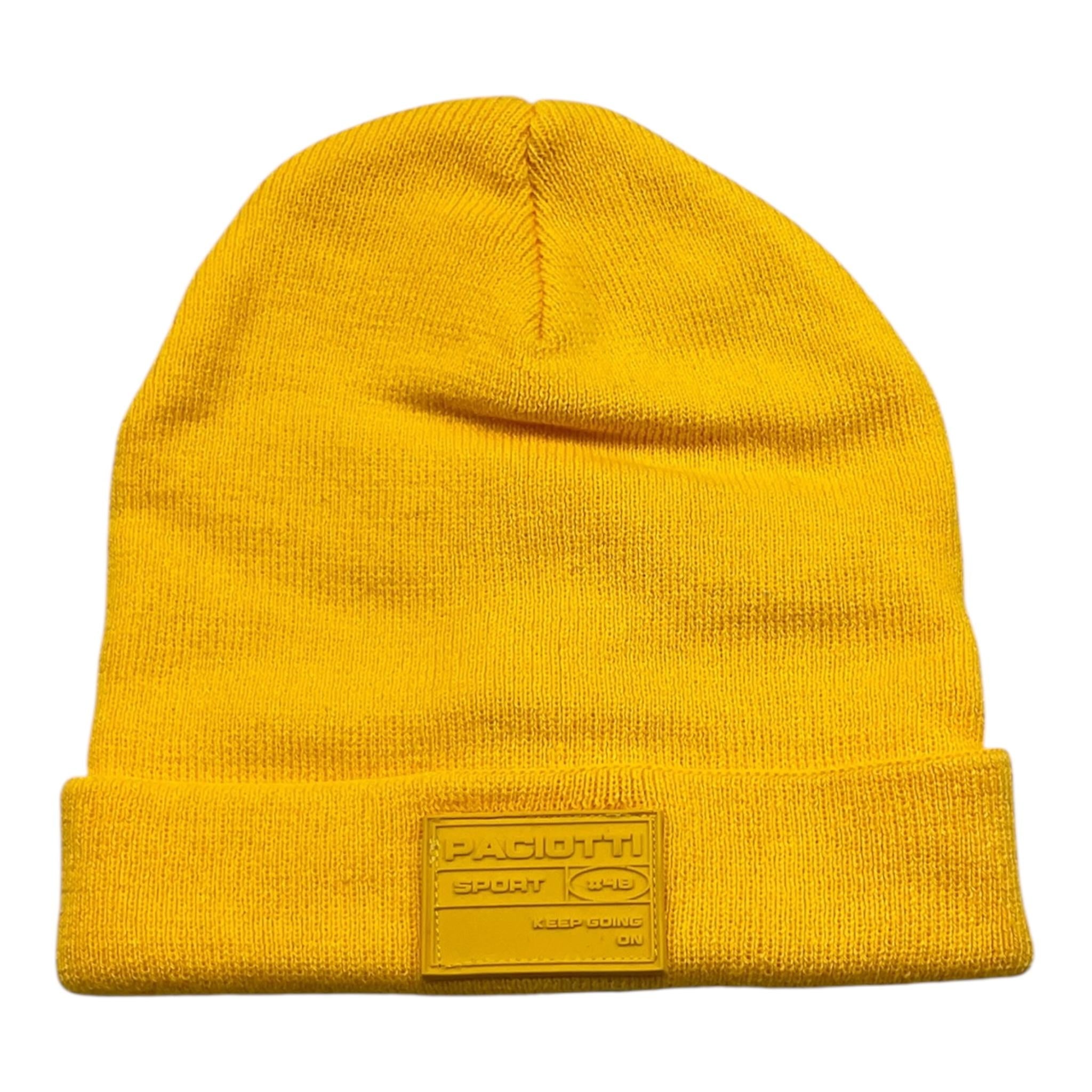 CESARE PACIOTTI cappello tinta unita con logo Giallo per Neonato CAP3303B GIALLO CESARE PACIOTTI 
