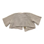 MARLU' coprispalle tinta unita con fiocco traforato Sabbia per Neonata DP103SET SABBIA MARLU' 