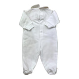 La Sartoria Dei Piccoli Tutina Bicolore con Stampa per Neonato LTB0051 BIANCO/BEIGE LA SARTORIA DEI PICCOLI 