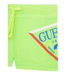 Guess Costume Tinta Unita con Logo per Neonato IG4Z00MC052 VERDE FLUO GUESS 