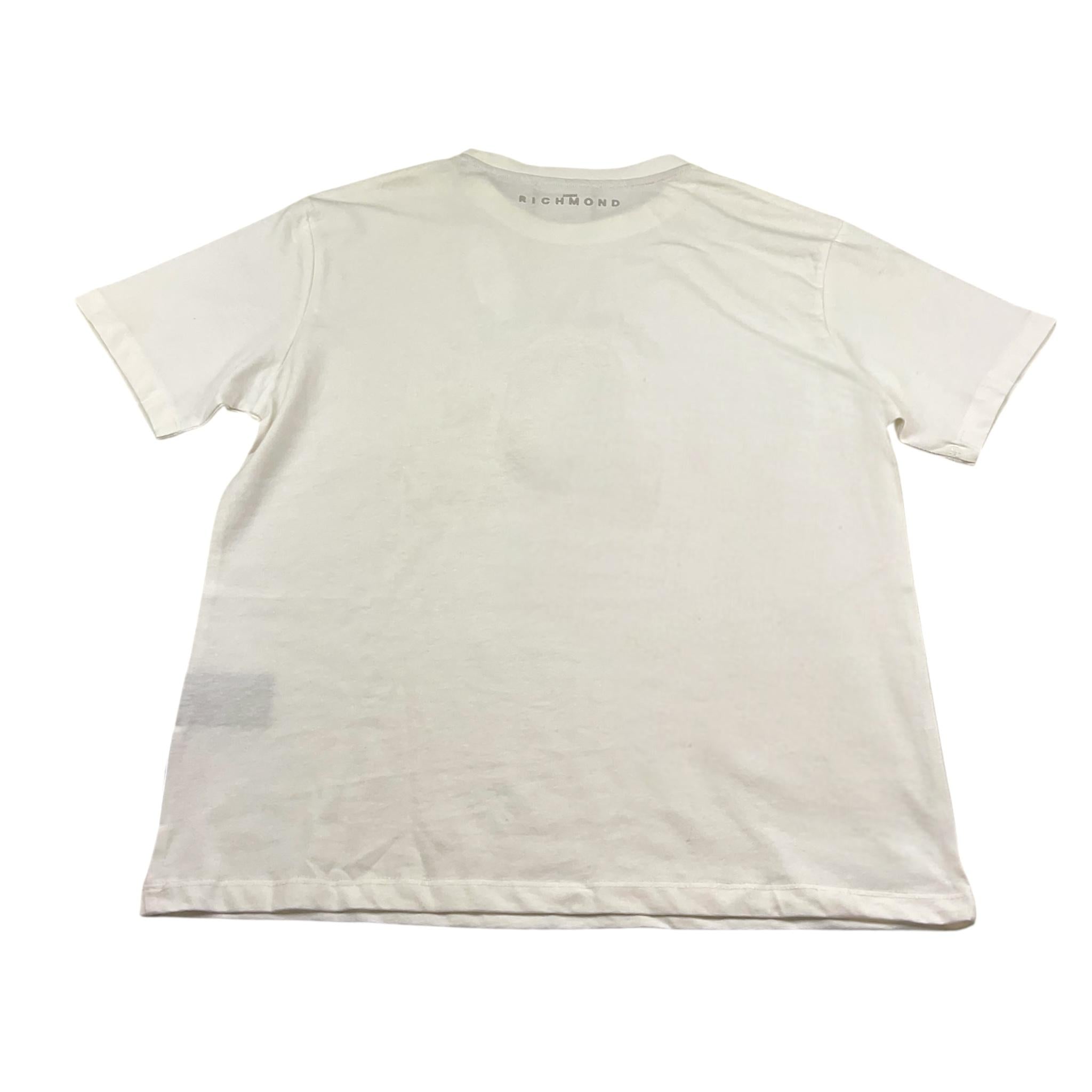 John Richmond T-Shirt Girocollo Tinta Unita con Stampa per Bambino RBP25076TS BIANCO JOHN RICHMOND 
