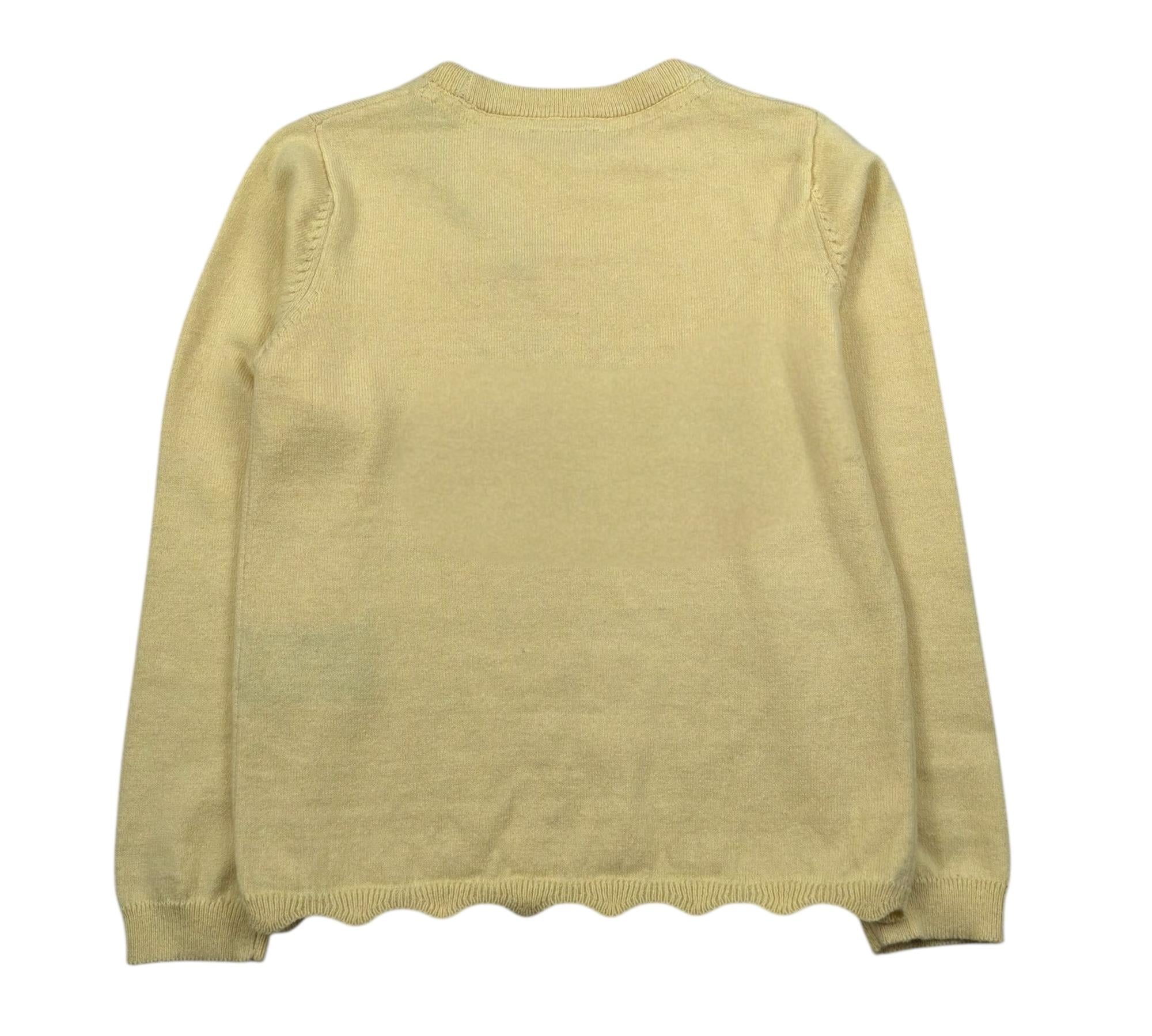 Trussardi Maglia Girocollo Tinta Unita con Logo per Bambina TGP26030MA GIALLO TRUSSARDI 