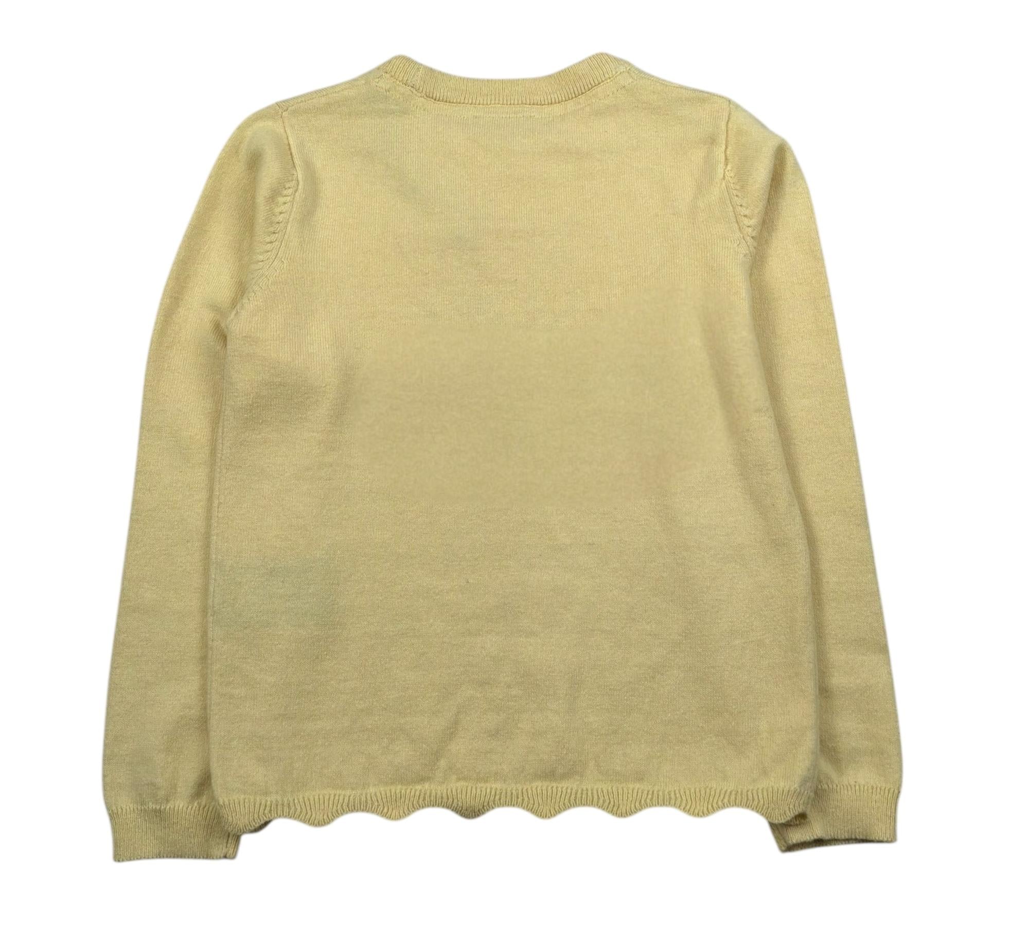 Trussardi Maglia Girocollo Tinta Unita con Logo per Bambina TGP26030MA GIALLO TRUSSARDI 