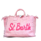 Saint Barth Borsa Tinta Unita con Stampa per Bambina COLETTEPATCH ROSA SAINT BARTH 