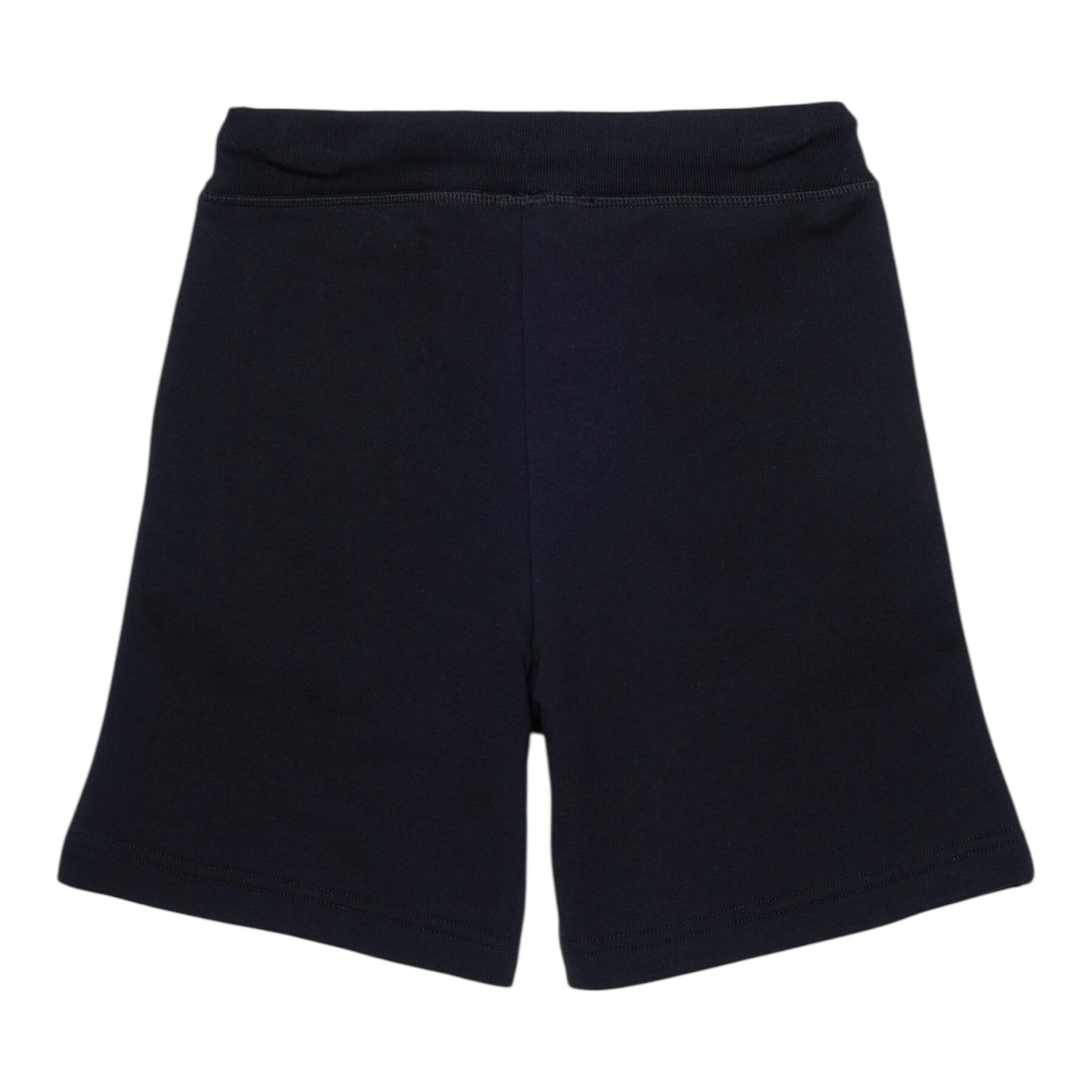 Dsquared2 Bermuda In Tuta Tinta Unita con Stampa per Bambino DQ2738XX NERO DSQUARED2 