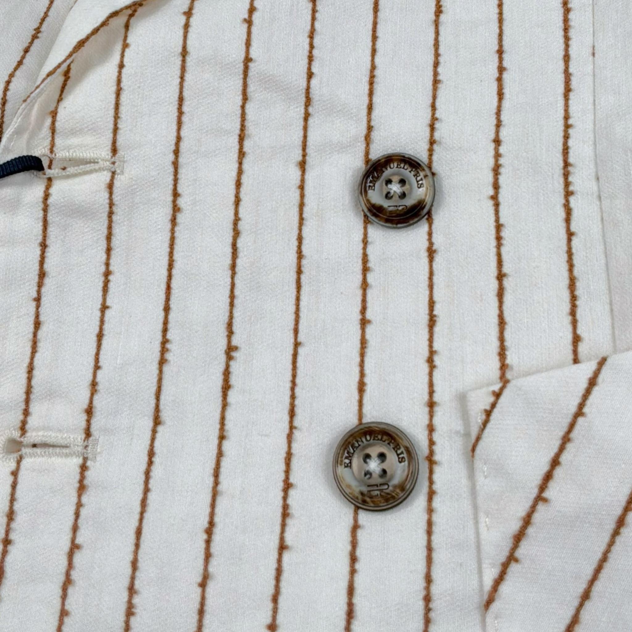 Emanuel Pris Giacca Tinta Unita con Taschino per Bambino EGC1075RX PANNA EMANUEL PRIS 