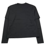 JOHN RICHMOND shirt girocollo tinta unita con stampa in contrasto Nero per Bambino RBA25200TS NERO JOHN RICHMOND 