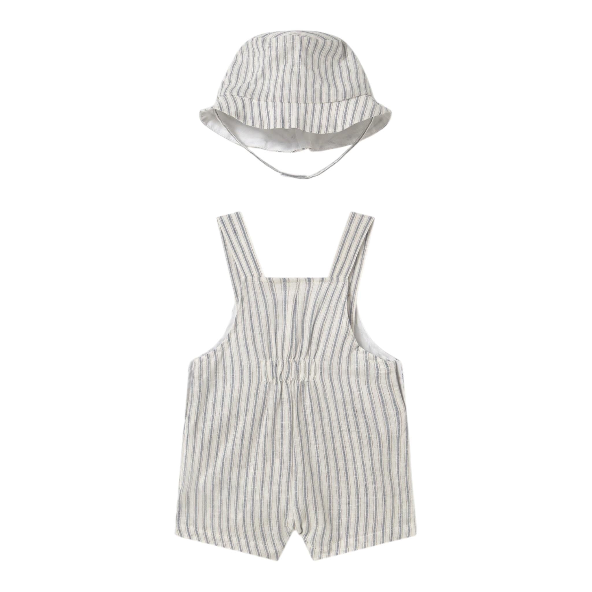 Mayoral Completo 2 Pezzi Salopette-Cappello per Neonato 1601X BIANCO MAYORAL 